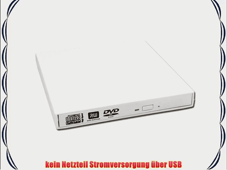 Salcar? Externer DVD / CD Brenner f?r alle Windows Notebooks / Netbooks / PCs mit USB2.0 Anschluss