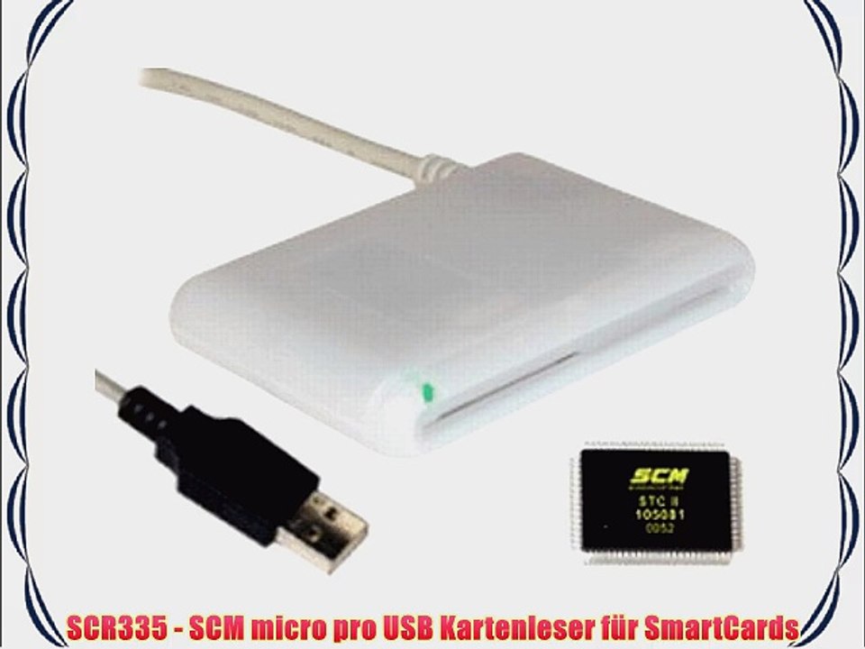 SCR335 - SCM micro pro USB Kartenleser f?r SmartCards