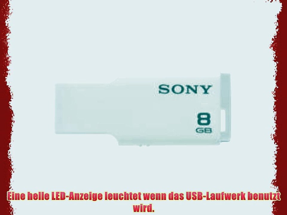 Sony USM8GM Microvault Style 8GB Speicherstick USB 2.0