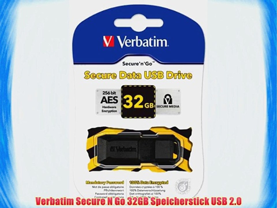 Verbatim Secure N Go 32GB Speicherstick USB 2.0