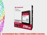 Transcend SSD320 256GB interne Solid State Drive (64 cm (25 Zoll) SATA III 6Gb/s bis 550MB/s