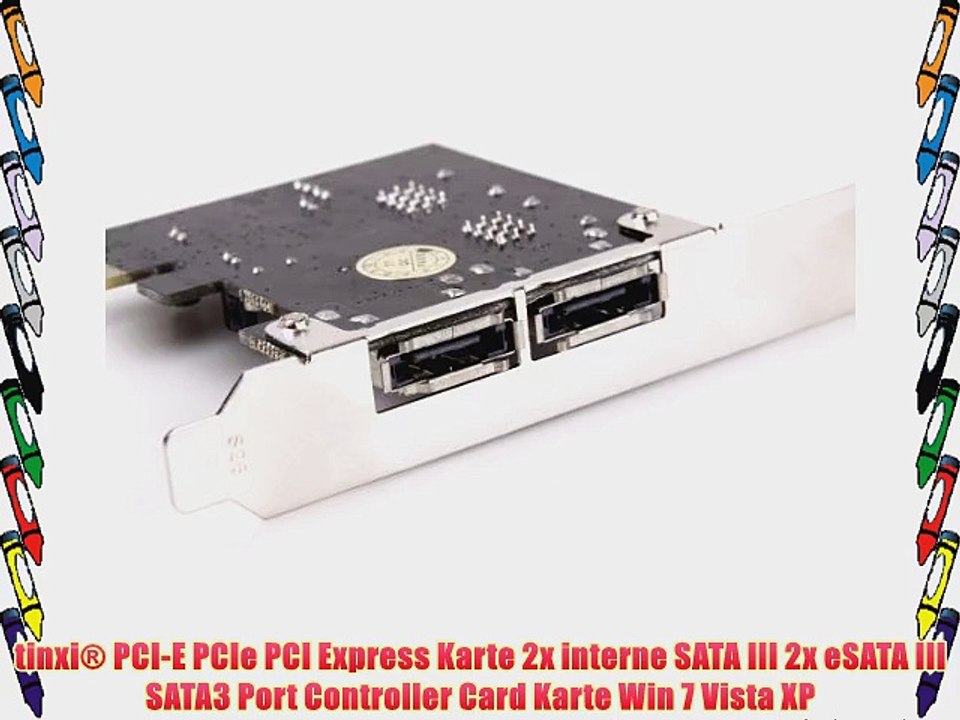tinxi? PCI-E PCIe PCI Express Karte 2x interne SATA III 2x eSATA III SATA3 Port Controller