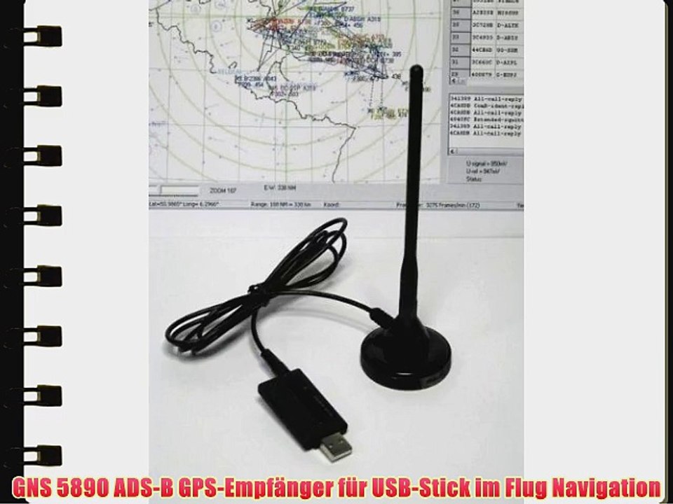 GNS 5890 ADS-B GPS-Empf?nger f?r USB-Stick im Flug Navigation