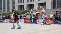 Roller Skating Word Champion Wang Ding Yu Xin 王鼎郁馨 2013 Freestyle Beijing