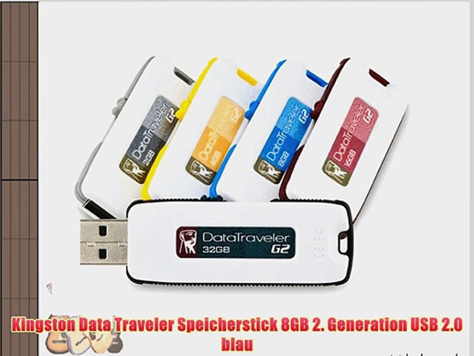 Kingston Data Traveler Speicherstick 8GB 2. Generation USB 2.0 blau