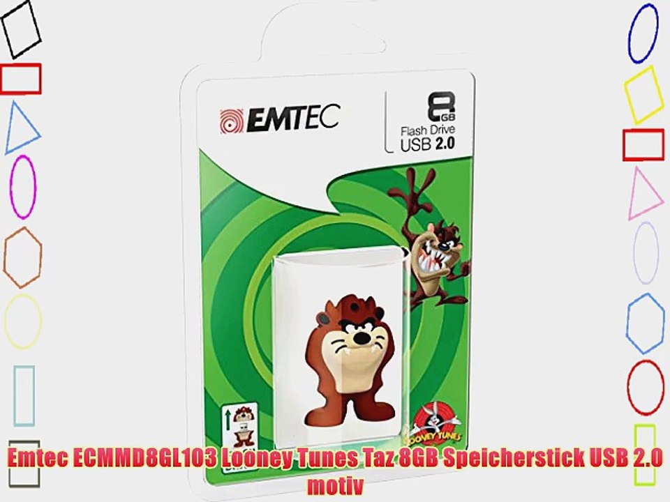 Emtec ECMMD8GL103 Looney Tunes Taz 8GB Speicherstick USB 2.0 motiv