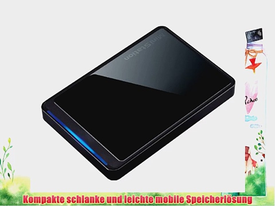 Buffalo MiniStation HD-PC1TU2/BK-EU 1TB externe Festplatte (635 cm (25 Zoll) 5400 rpm 8MB Cache