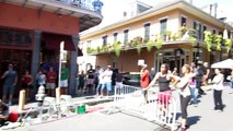 New Orleans Unicycle Street Performer Juggling Act