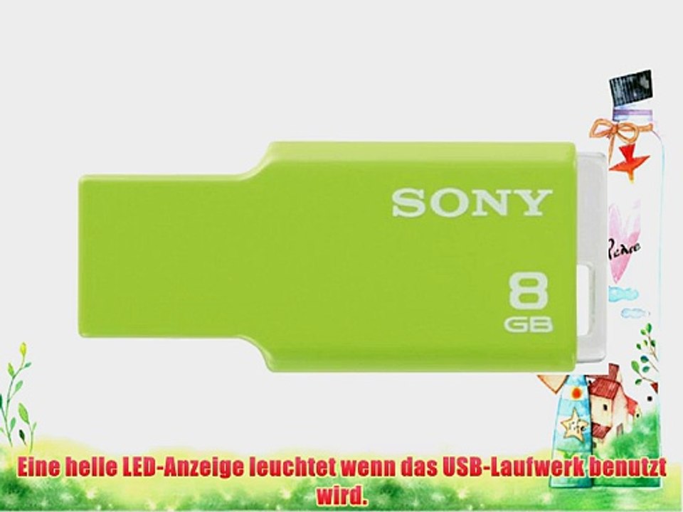 Sony Microvault Style 8GB Speicherstick USB 2.0 limettengr?n