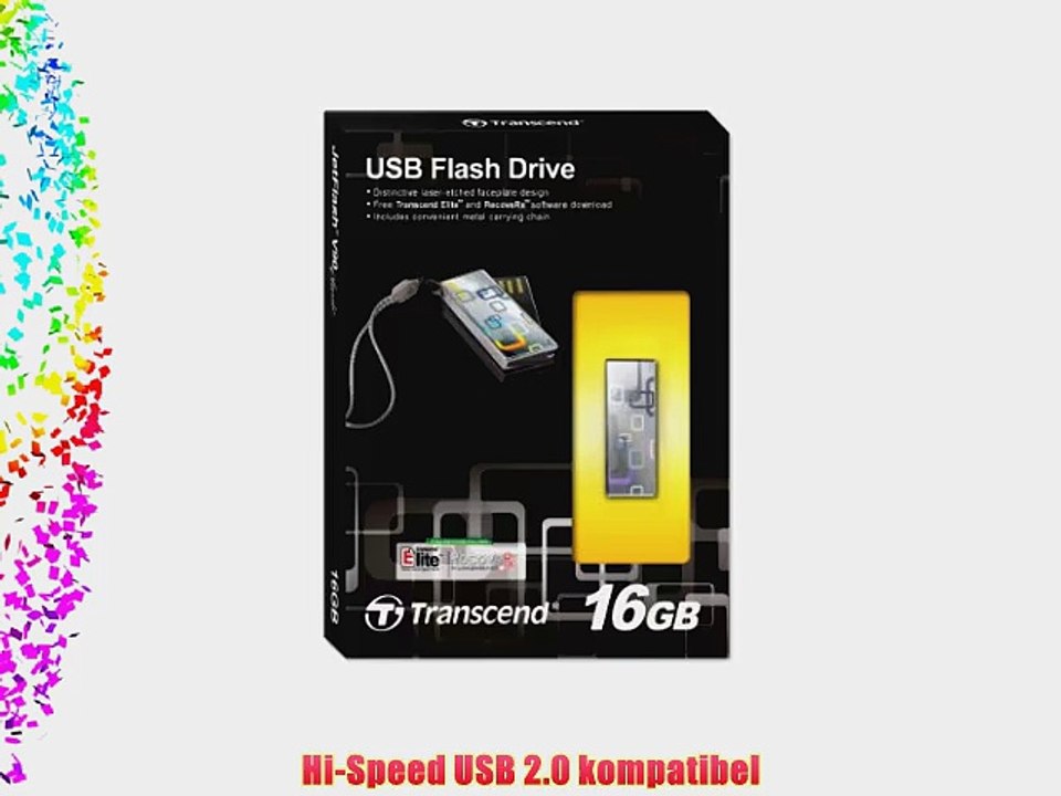 Transcend Schmuck USB-Stick V90 Classic 16GB USB-Stick USB 2.0