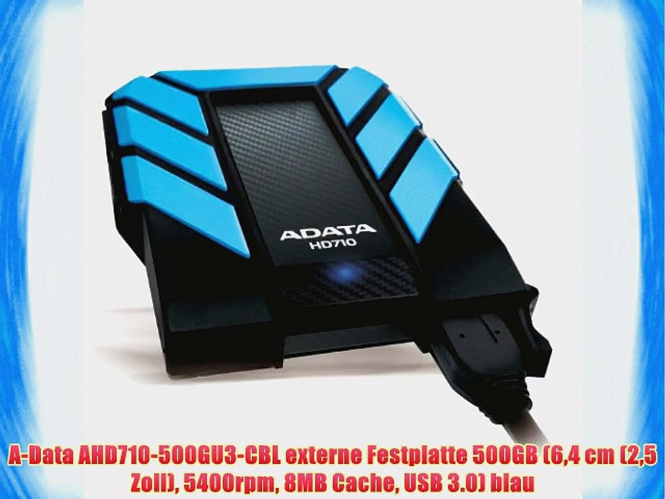 A-Data AHD710-500GU3-CBL externe Festplatte 500GB (64 cm (25 Zoll) 5400rpm 8MB Cache USB 3.0)