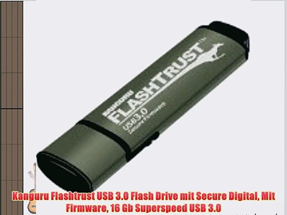 Kanguru Flashtrust USB 3.0 Flash Drive mit Secure Digital Mit Firmware 16 Gb Superspeed USB