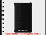 Transcend Storejet A3 External Festplatte 1TB (64 cm (25 Zoll) 5400rpm USB 3.0) schwarz