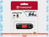 Transcend TS64GJF590K JetFlash 64GB Speicherstick USB 2.0 schwarz/rot