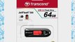 Transcend TS64GJF590K JetFlash 64GB Speicherstick USB 2.0 schwarz/rot