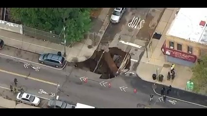 Massive sinkhole in Brooklyn