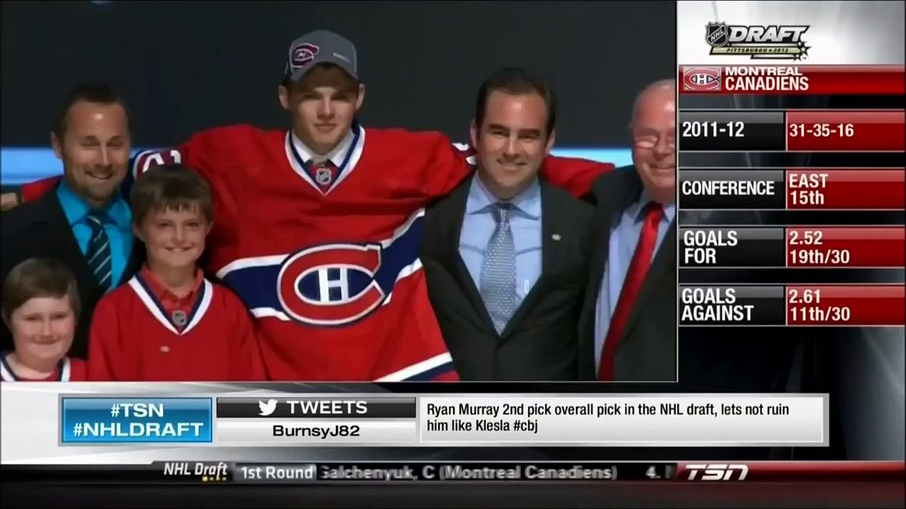 2012 NHL Draft: Montreal Canadiens draft Alex Galchenyuk #3 Overall (HD)
