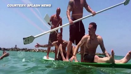 (VIDEO) Chris Brown Swarmed In Israel