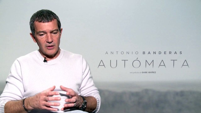 Entrevista a Antonio Banderas por la película 'Autómata'