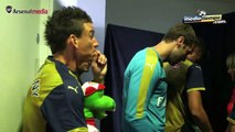 Los jugadores del Arsenal sorprenden a sus fans.