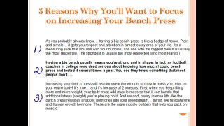 Fastest Way To Build Muscle - Increase Bench Press Program from Critical Bench
