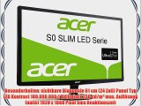 Acer S240HLBID 61 cm (24 Zoll) Ultra Slim LED Monitor (DVI VGA HDMI 5ms Reaktionszeit) schwarz