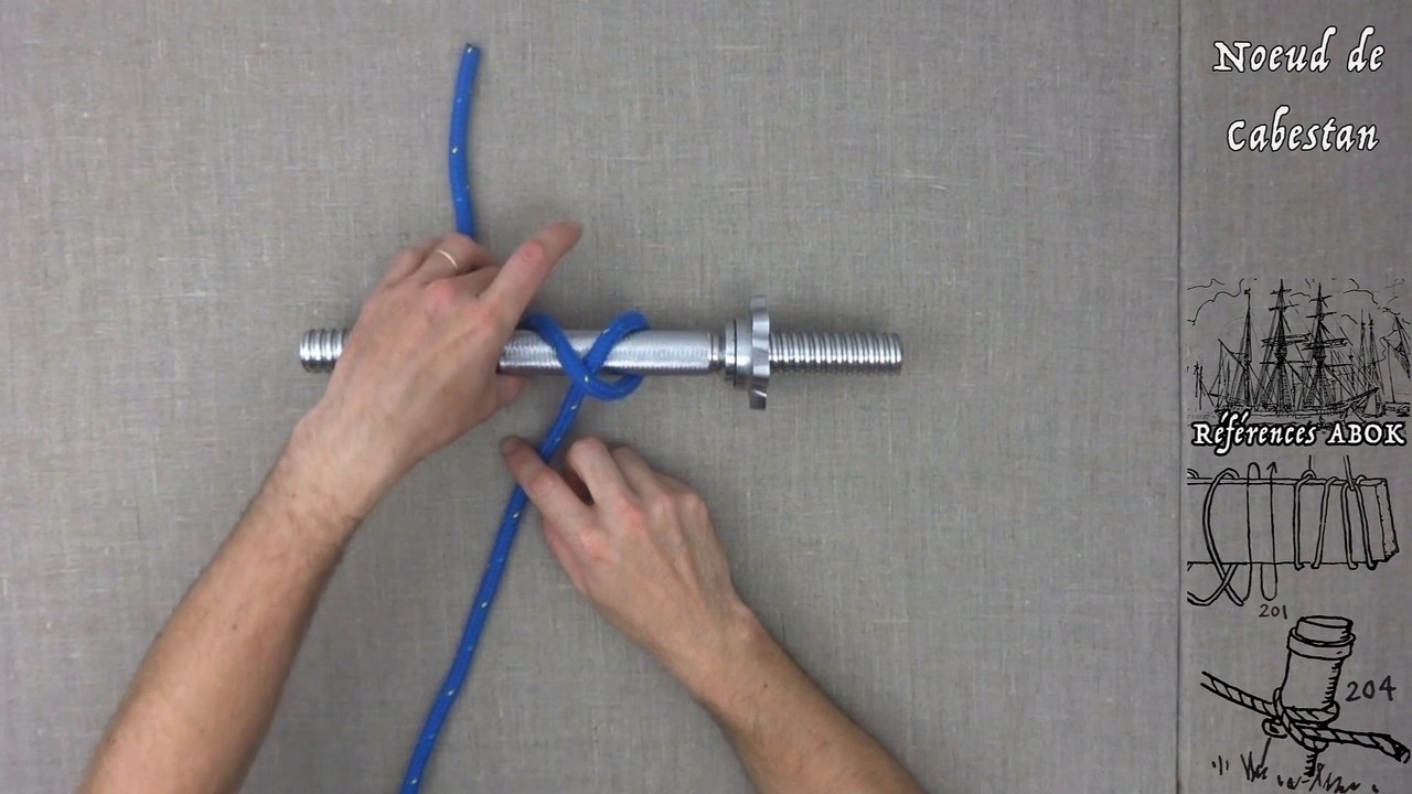 Matelotage : Noeud de Cabestan