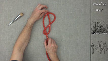Matelotage : Noeud en huit