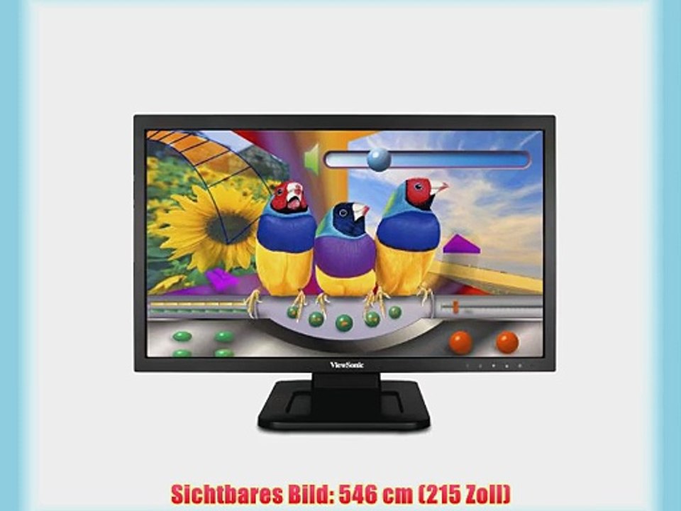 ViewSonic TD2220-2 546 cm (215 Zoll) 2-Punkt-Touch LED-Monitor (DVI VGA USB 5ms Reaktionszeit)