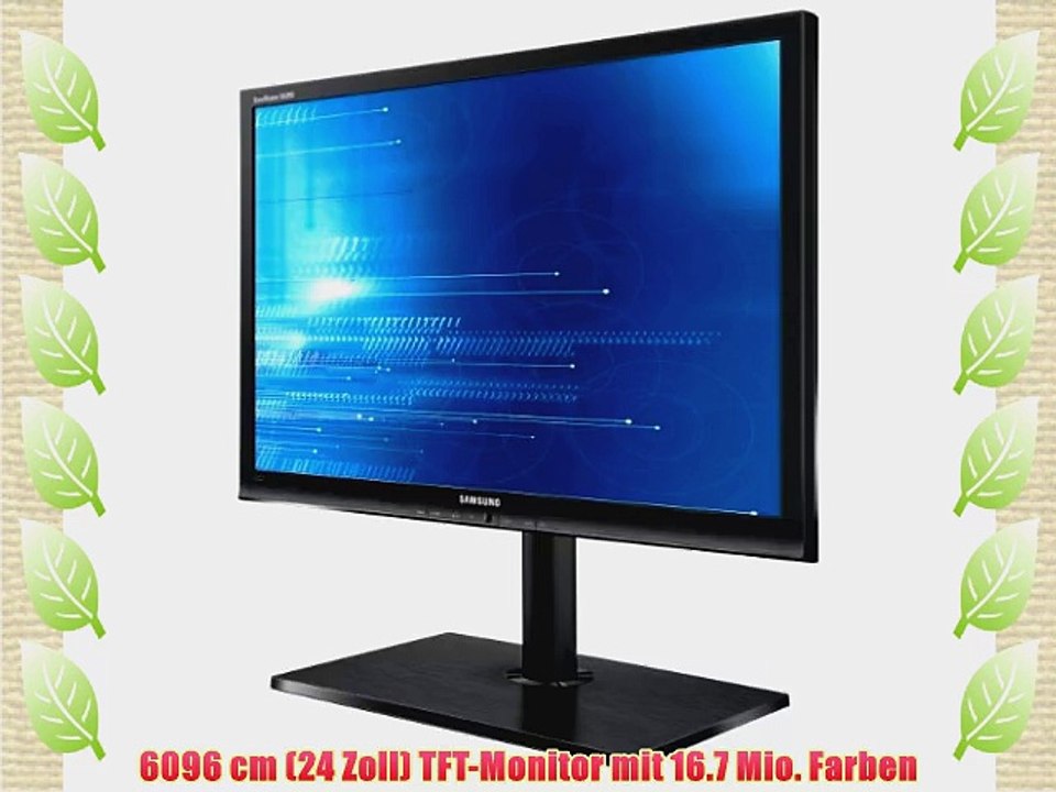 Samsung S24A850DW 61 cm (24 Zoll) Screen LED-Monitor (VGA DVI USB 5ms Reaktionszeit) schwarz