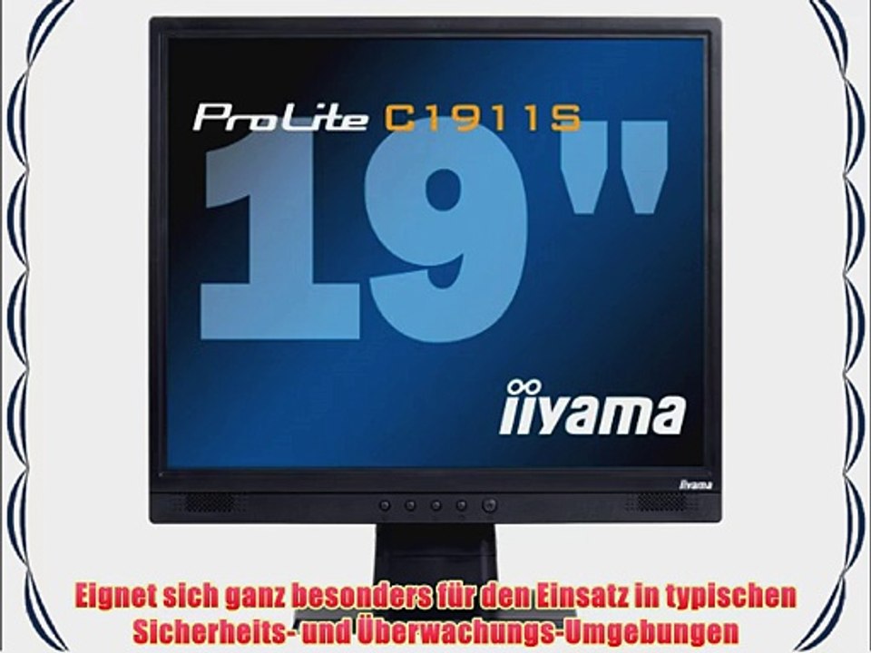 liyama PL C1911S-B3 483 cm (19 Zoll) Monitor (VGA 5ms Reaktionszeit)
