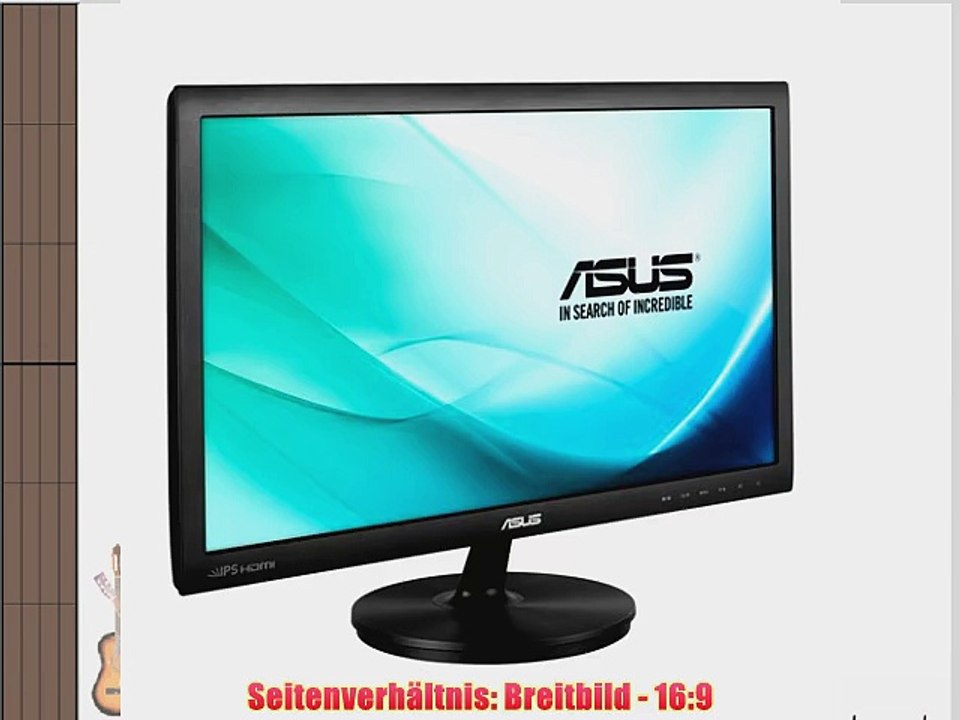 Asus VS239HV 584 cm (23 Zoll) Monitor (Full HD VGA DVI HDMI 5ms Reaktionszeit) schwarz