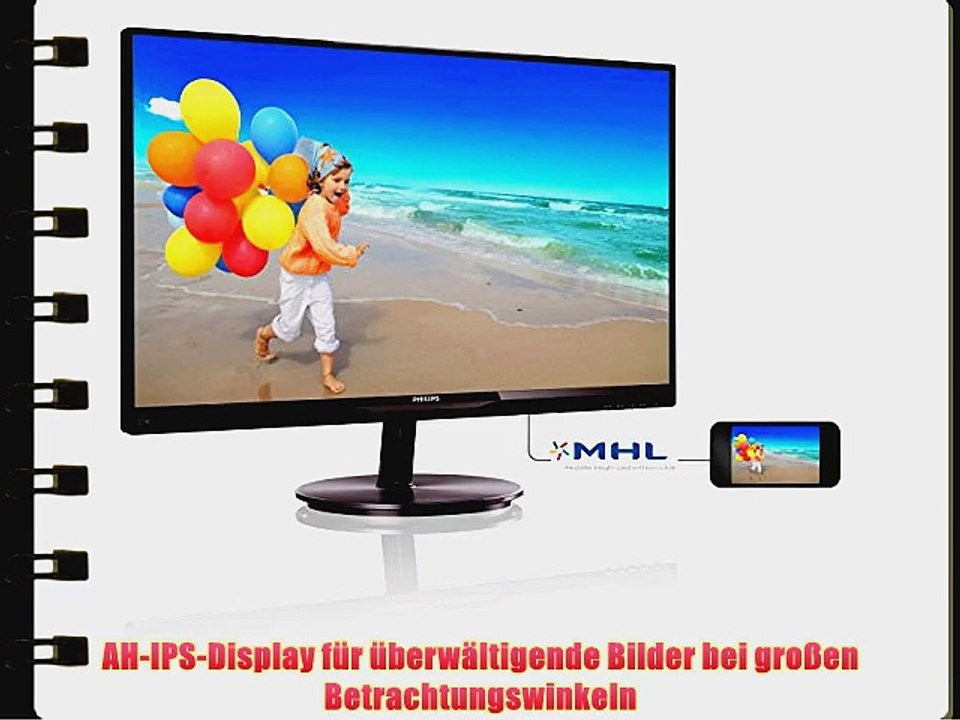 Philips 274E5QDAB/00 686 cm (27 Zoll) Wide TFT LCD LE Monitor (VGA HDMI 5ms Reaktionszeit)