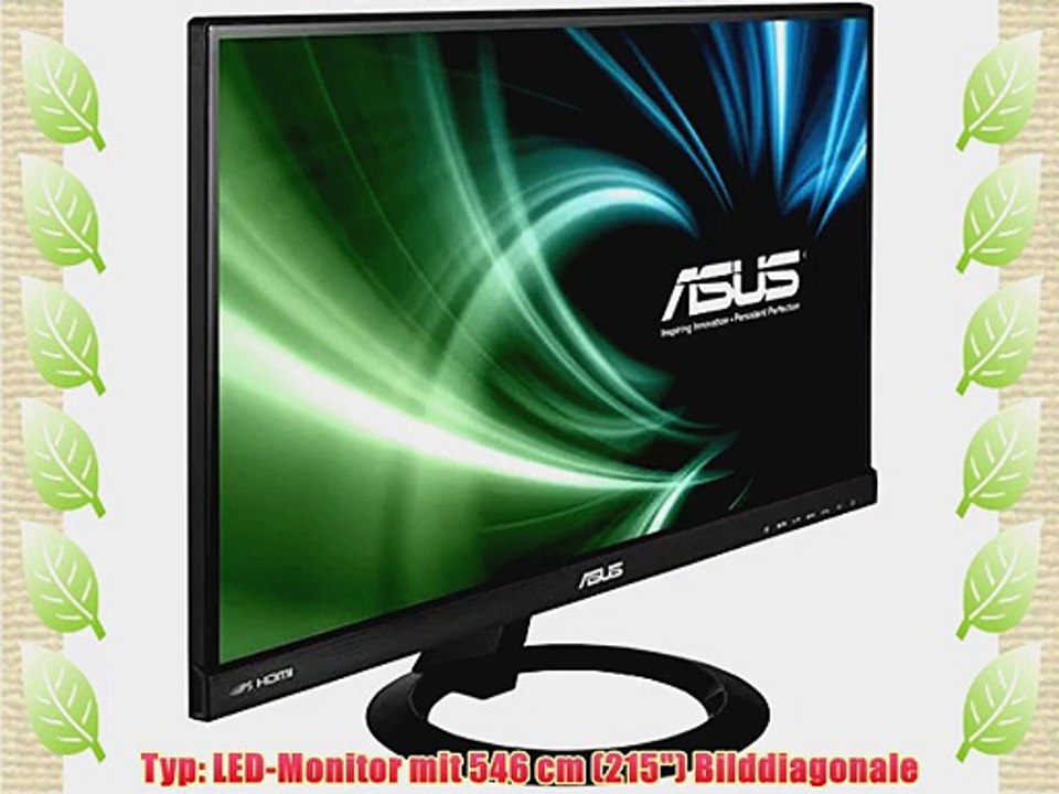 Asus VX229H 546 cm (215 Zoll) Monitor (Full HD VGA HDMI 5ms Reaktionszeit) schwarz