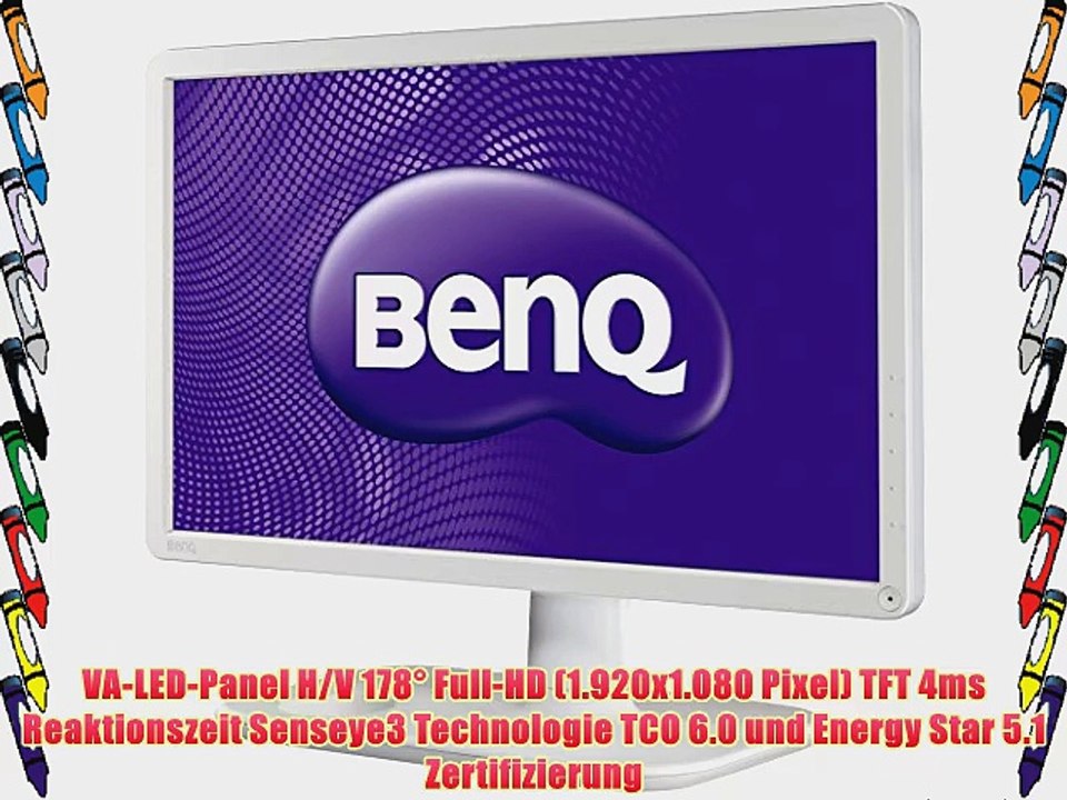 BenQ VW2230H 5461 cm (215 Zoll) VA-LED Monitor (VA-Panel VGA DVI HDMI 4ms Reaktionszeit 20.000.000:1