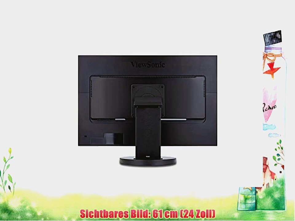 ViewSonic VG2438SM 61 cm (24 Zoll) 16:10 SuperClear PLS LED-Monitor (DisplayPort/DVI/VGA/USB