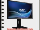 Acer B246HLymdprz 61 cm (24 Zoll) Monitor (VGA DVI USB-Hub 5ms Reaktionszeit) dunkelgrau