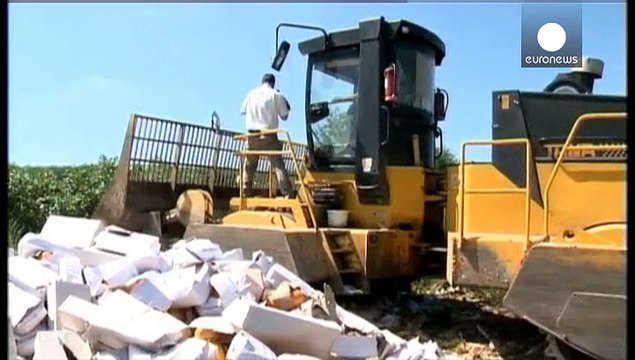 В России началось уничтожение еды, подпавшей под санкции