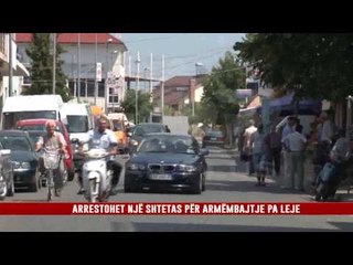 ARRESTOHET NJË SHTETAS PËR ARMËMBAJTJE PA LEJE.
