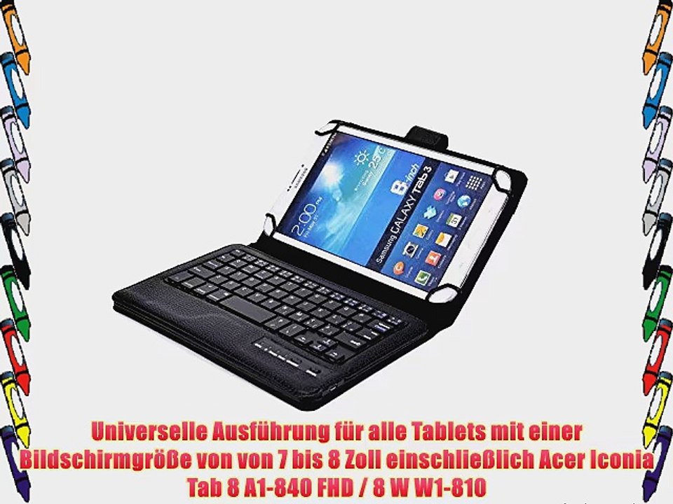Cooper Cases(TM) Infinite Executive Universal Folio-Tastatur f?r Acer Iconia Tab 8 A1-840 FHD