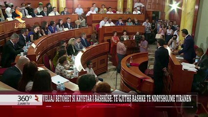Zjarr Televizion: 360° grade - Enki (30/07/2015):VELIAJ BETOHET SI KRYETAR I BASHKISE