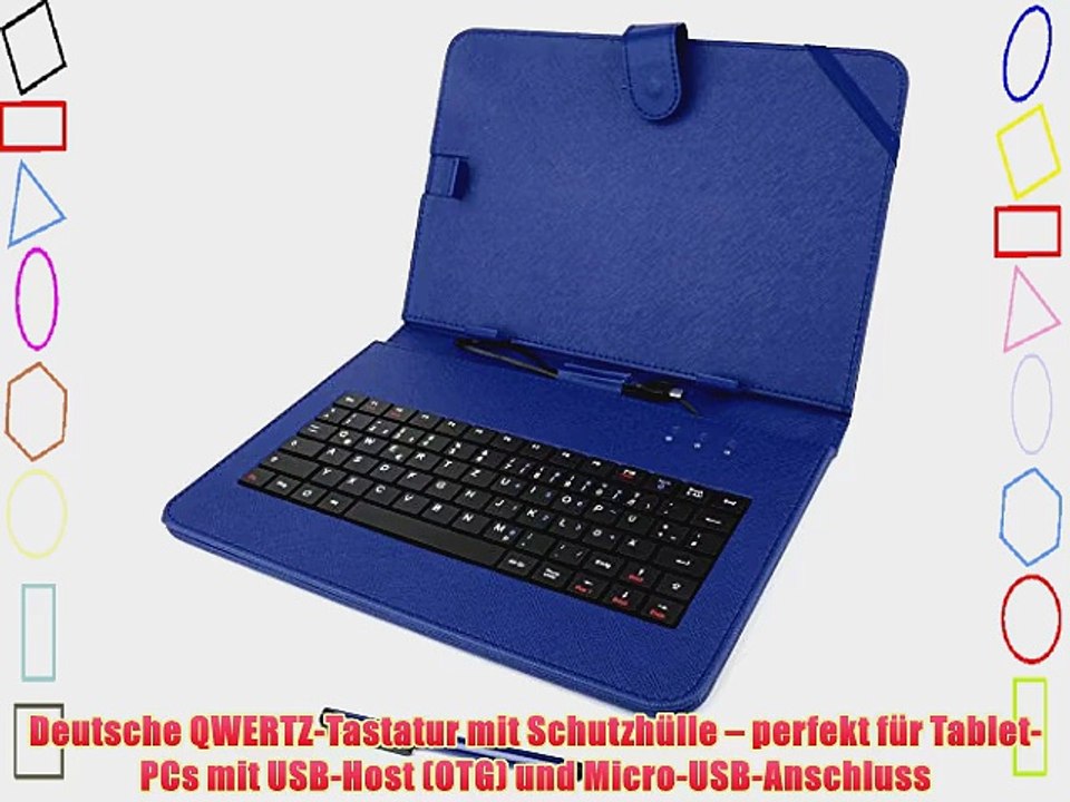 Elegante Tastatur-Schutzh?lle mit Standfunktion und DEUTSCHER QWERTZ-Belegung geeignet f?r