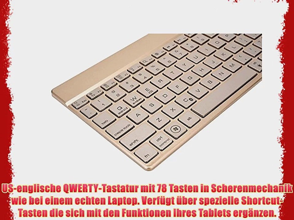 Cooper Cases (TM) Aurora Sony Xperia Z2 Tablet LTE (SGP541/SGP521/SGP551) Bluetooth Funktastatur