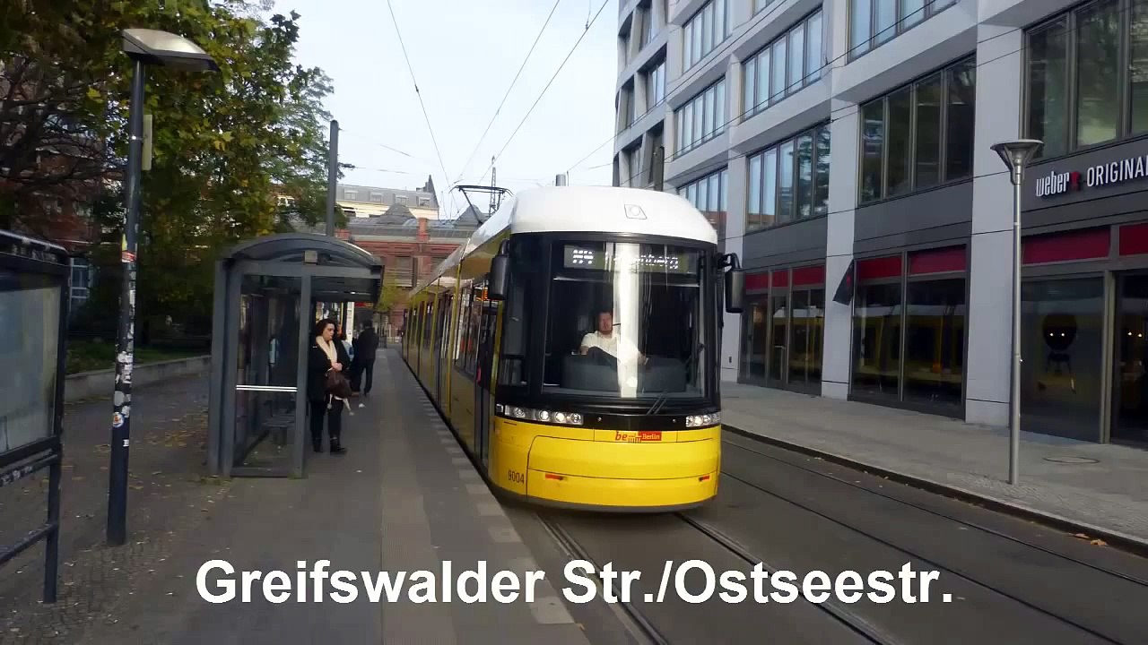 Straßenbahn Berlin - Ansagen der Linie M4 (Stand 09.11.2014)