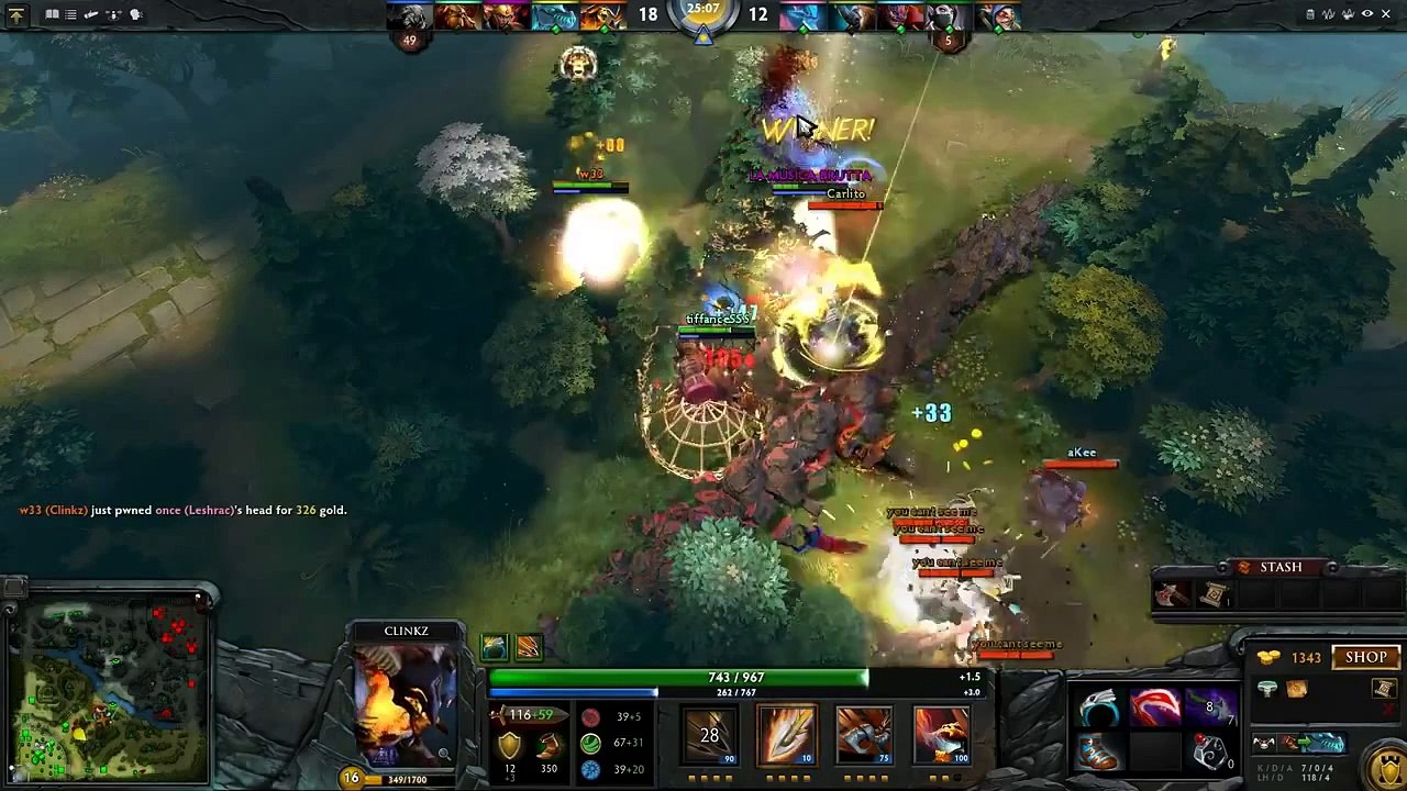 Dota 2 - w33. Top EU mmr 8k (clinkz)