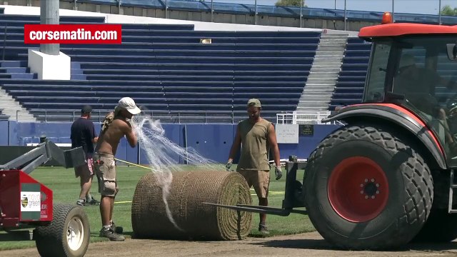 Stade Armand Cesari : le SCB fait pelouse neuve