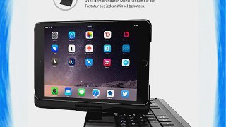 Snugg iPad mini 1/2/3 QWERTZ Grad Tastatur Case (Lila) - H?lle mit drehbarer Bluetooth Tastatur
