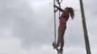 Bike on Rope - Amazing Girls Face Danger