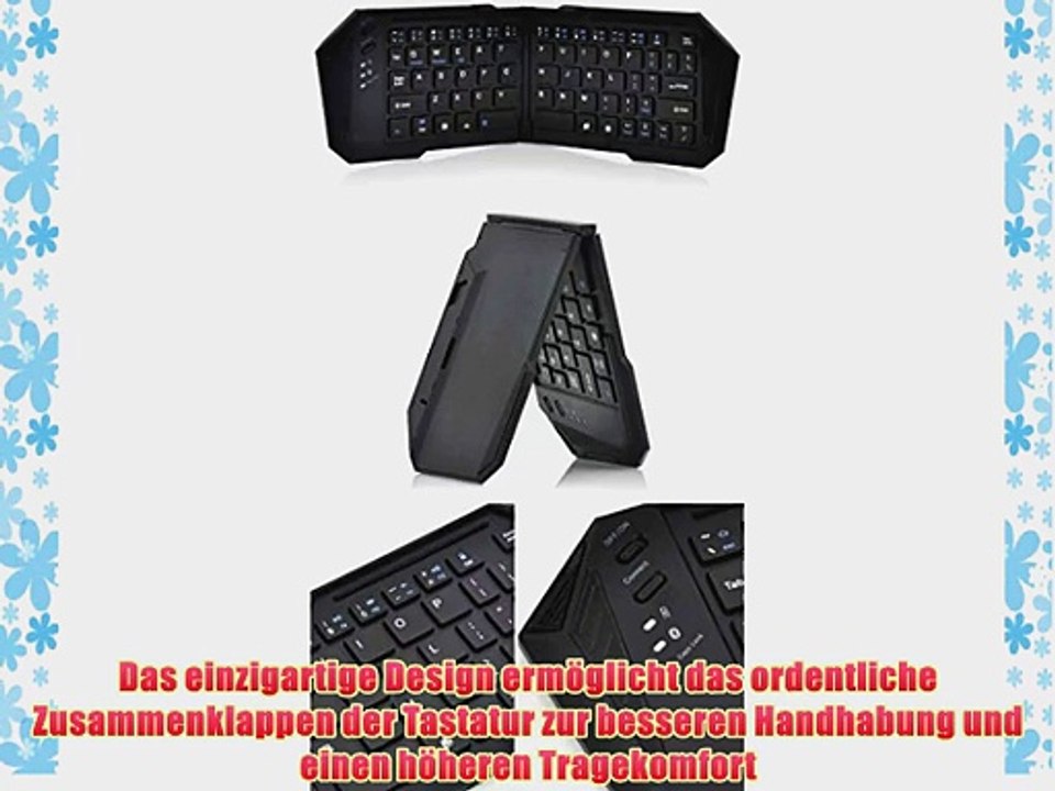Cooper Cases(TM) FK50 Universelles klappbares Bluetooth-Tastatur-Dock f?r Tablets in Schwarz