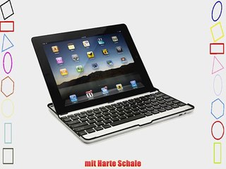 Gl?ck-Express Deutsche Keyboard Bluetooth Schutzh?lle Alu German Keyboard Case QWERTZ Tastatur